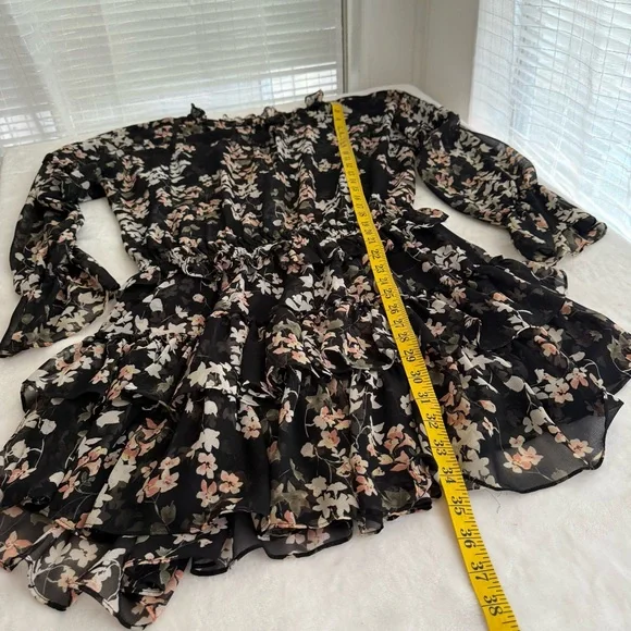 MISA Los Angeles Lolita Dress in Ditsy Black Floral Size Large - Picture 12 of 13